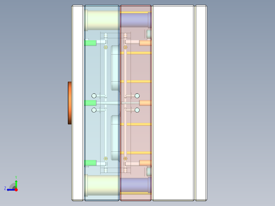 饭盒盖注射工艺及模具设计含三维二维说明书右视图