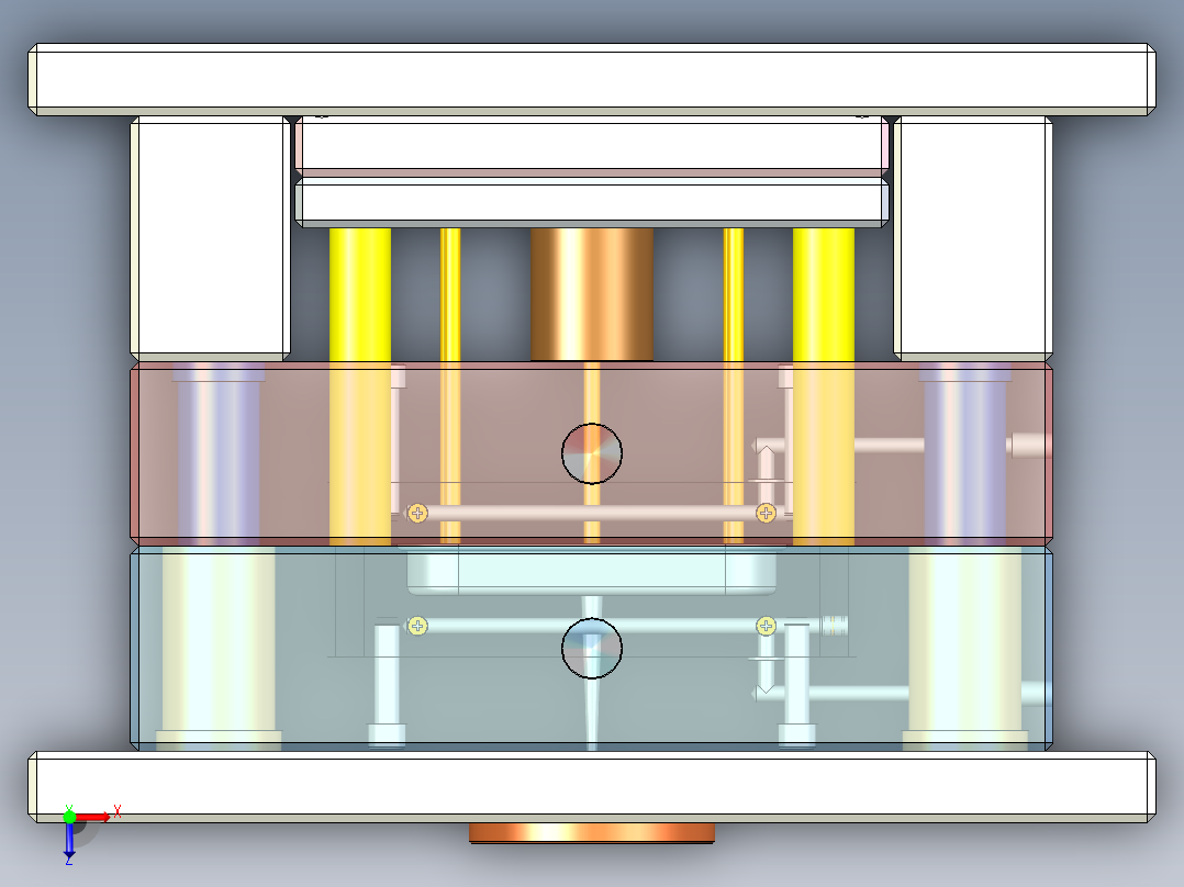 饭盒盖注射工艺及模具设计含三维二维说明书俯视图