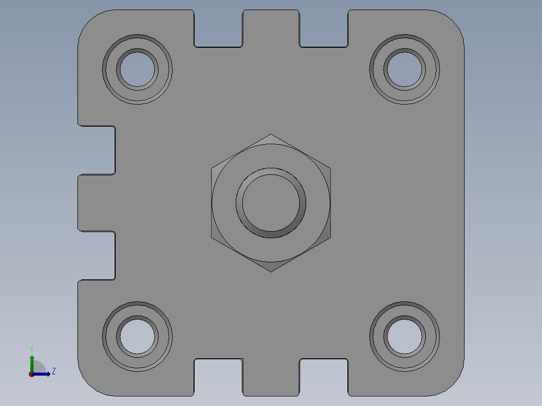 气缸ACE40X50SB左视图