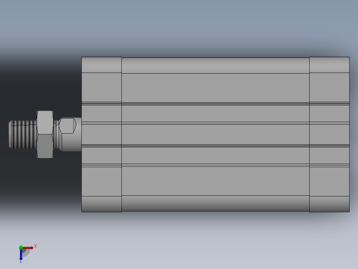 气缸ACE40X50SB俯视缩略图