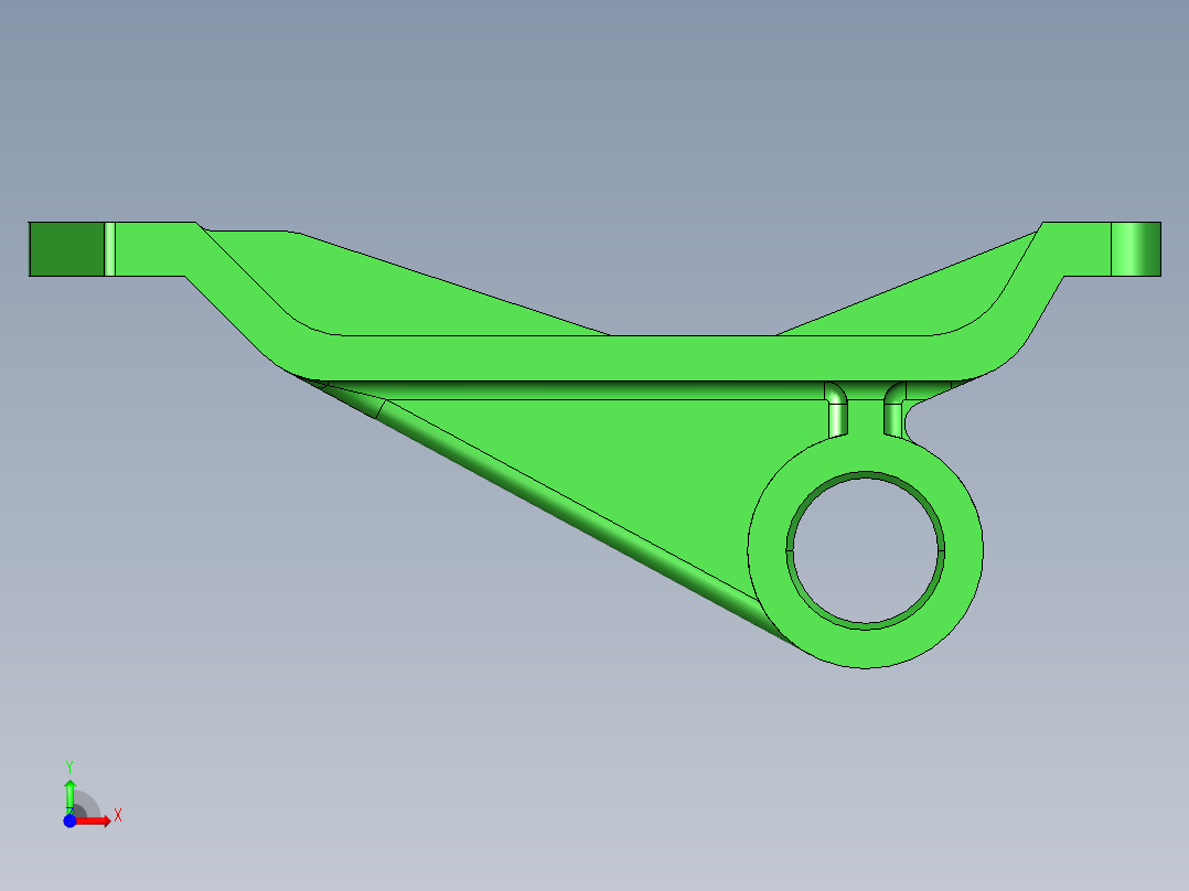 机油泵传动轴支架加工工艺及钻φ11斜孔夹具设计【含三维UG】前视图