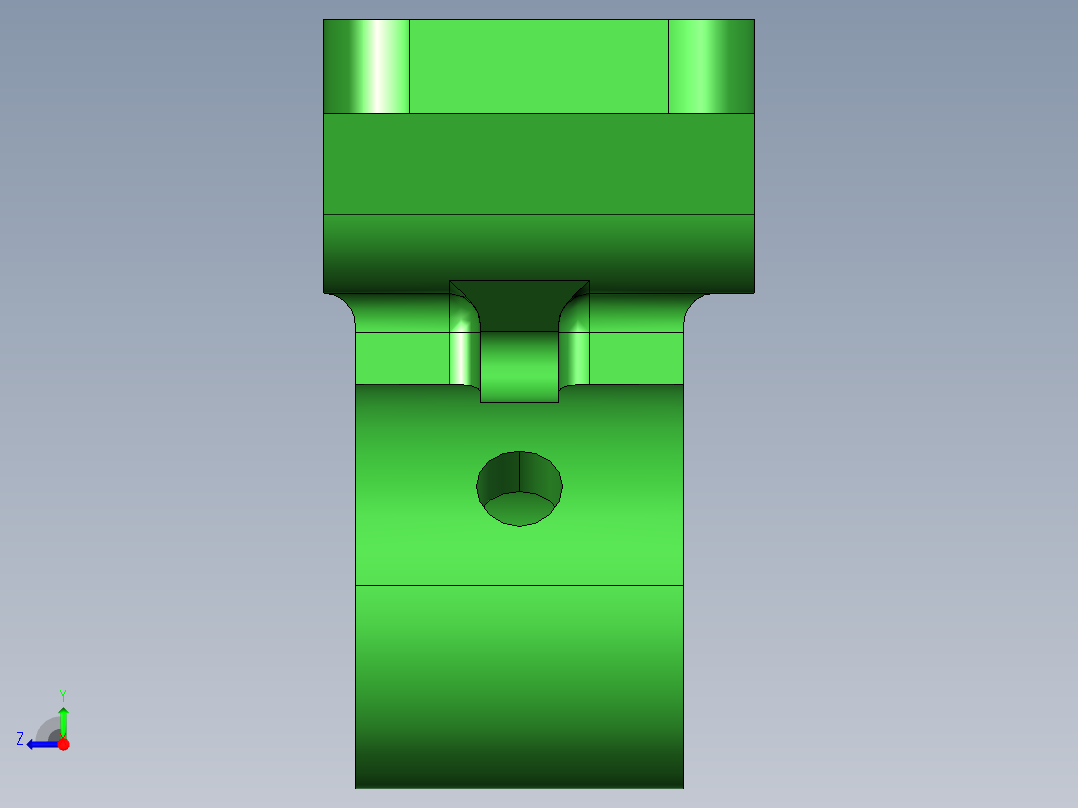 机油泵传动轴支架加工工艺及钻φ11斜孔夹具设计【含三维UG】右视图