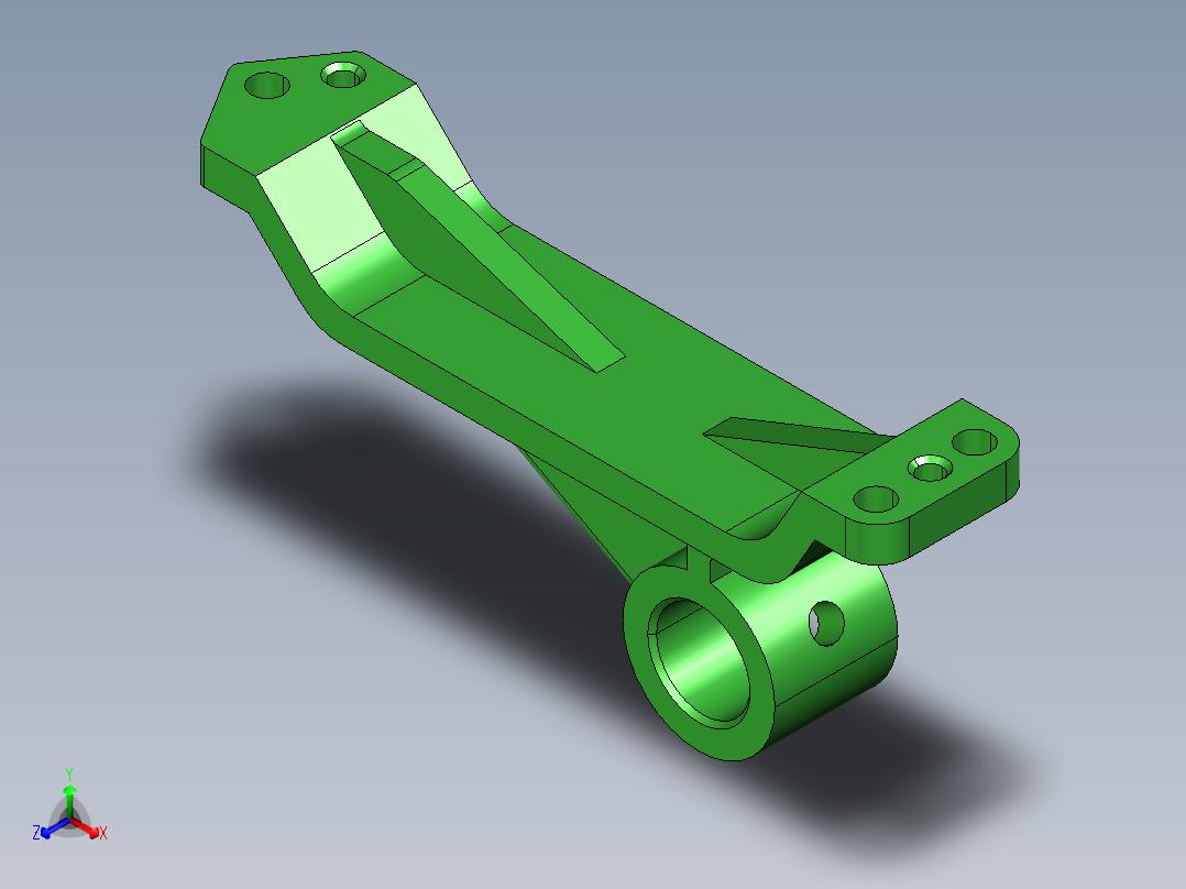 机油泵传动轴支架加工工艺及钻φ11斜孔夹具设计【含三维UG】正等轴测图