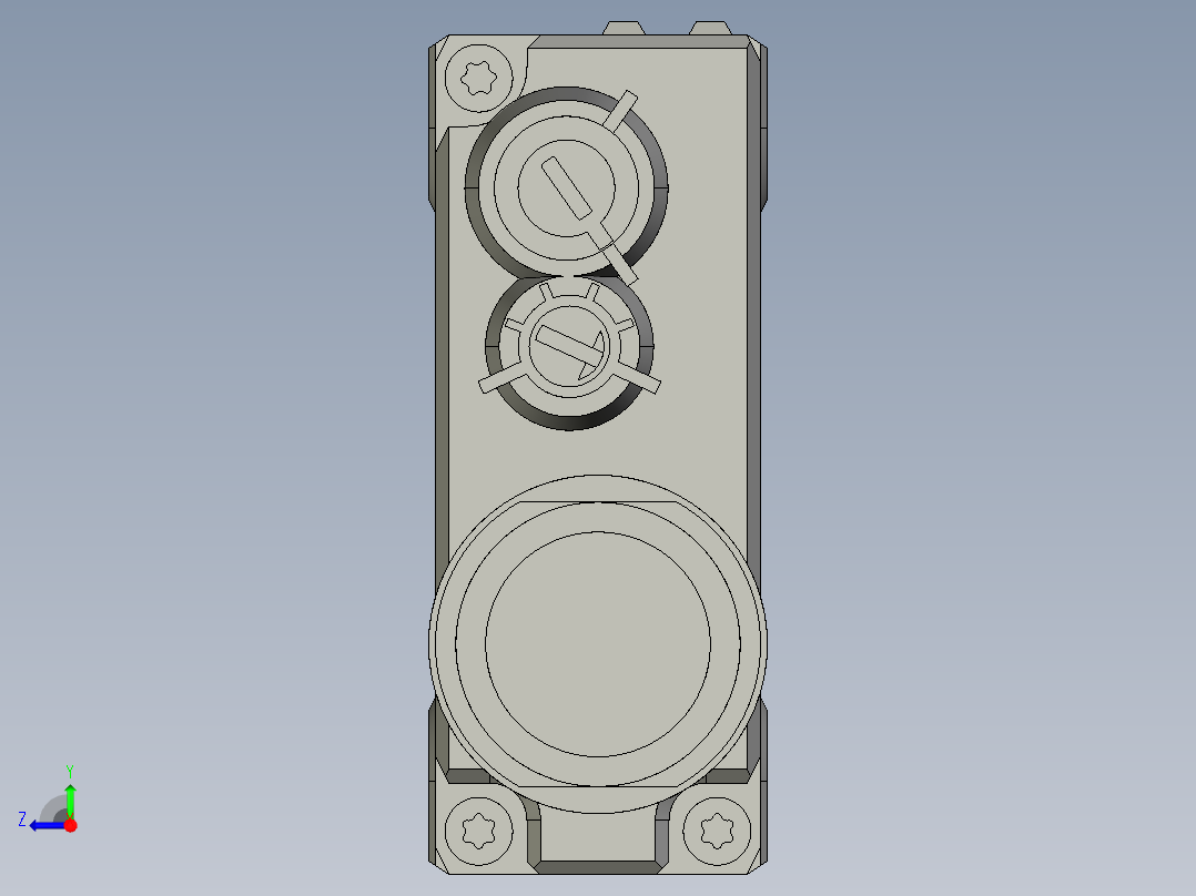 基恩士PZ-G61CB_62CB_kc图纸模型右视图