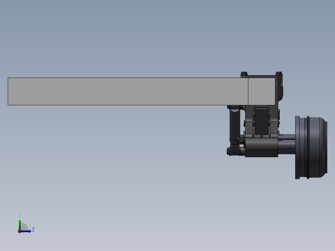 挂车悬挂左视图