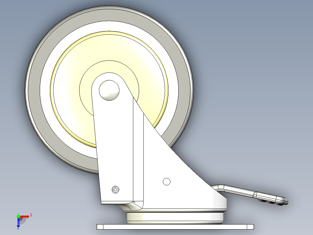 儀器輪、導電輪(700N、800N)5533-3D多系列多零件图纸模型俯视图