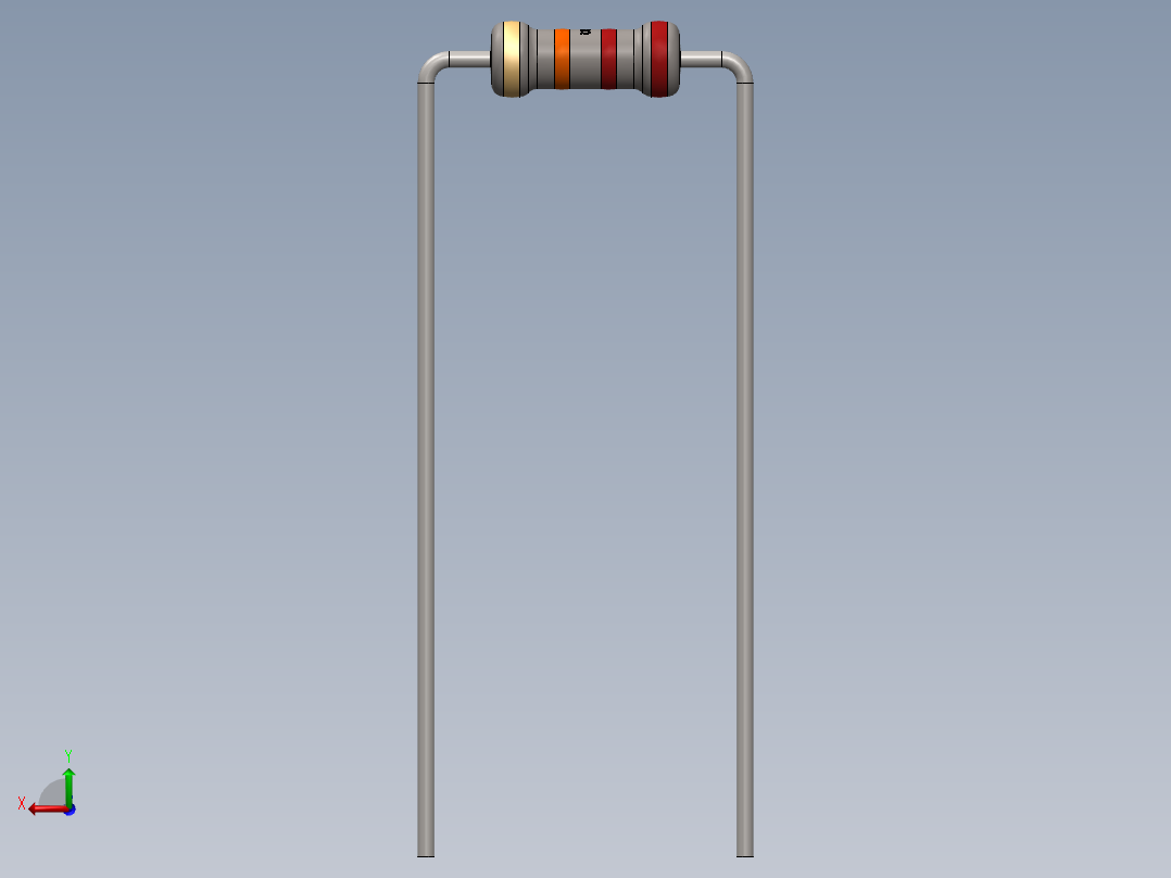 电容器 二极管 电阻器-Resistor 22K Ohm后视图