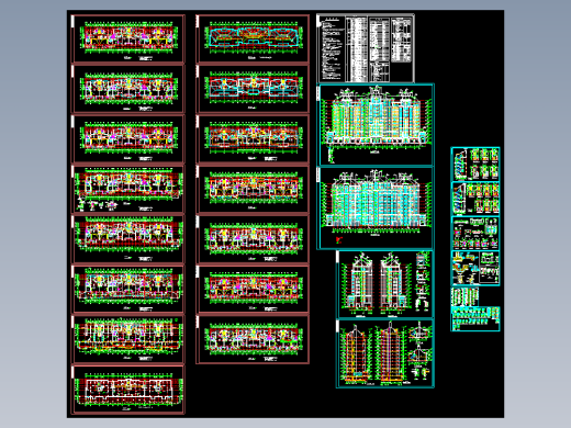 帕拉帝奥高层住宅全套施工图