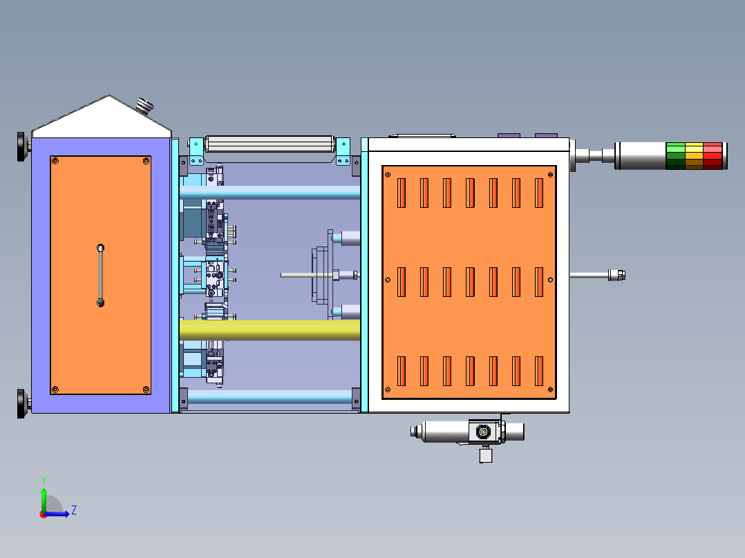 翻边设备sw18可编辑左视图