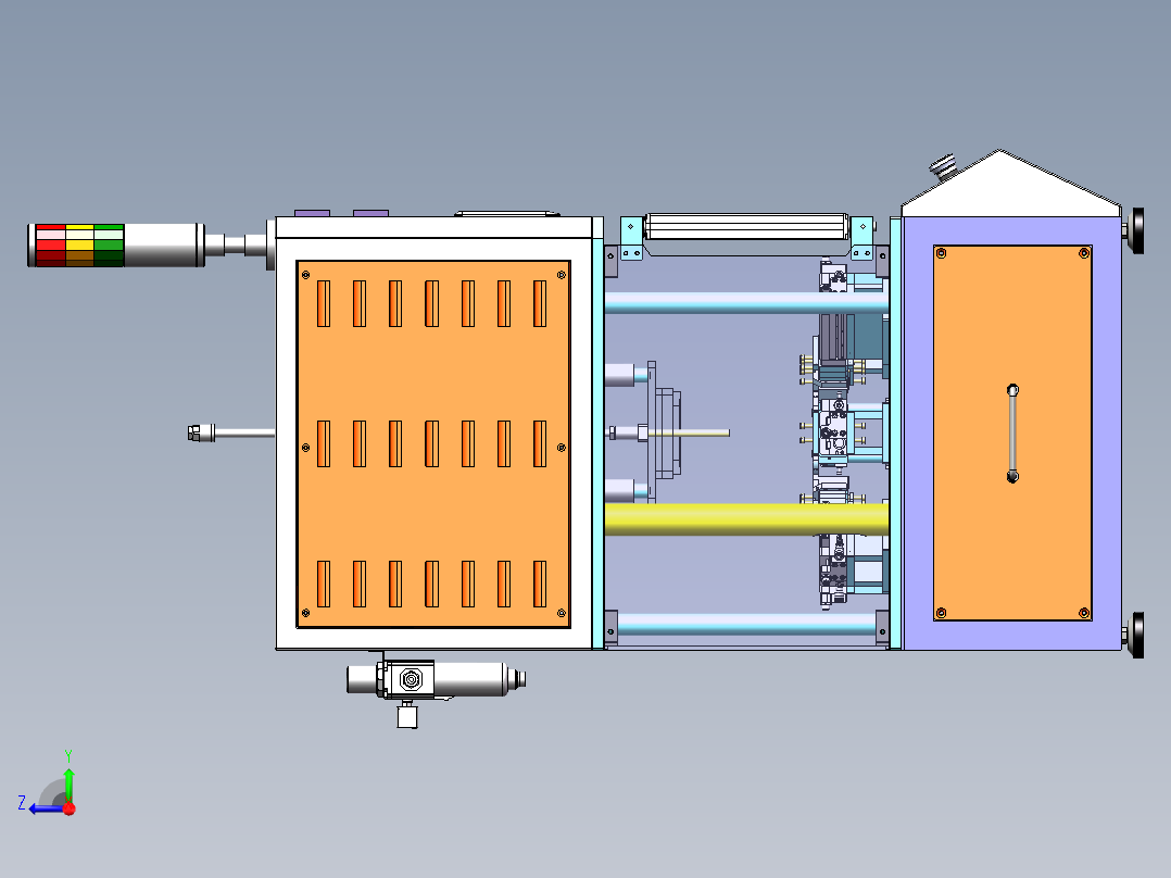 翻边设备sw18可编辑右视图