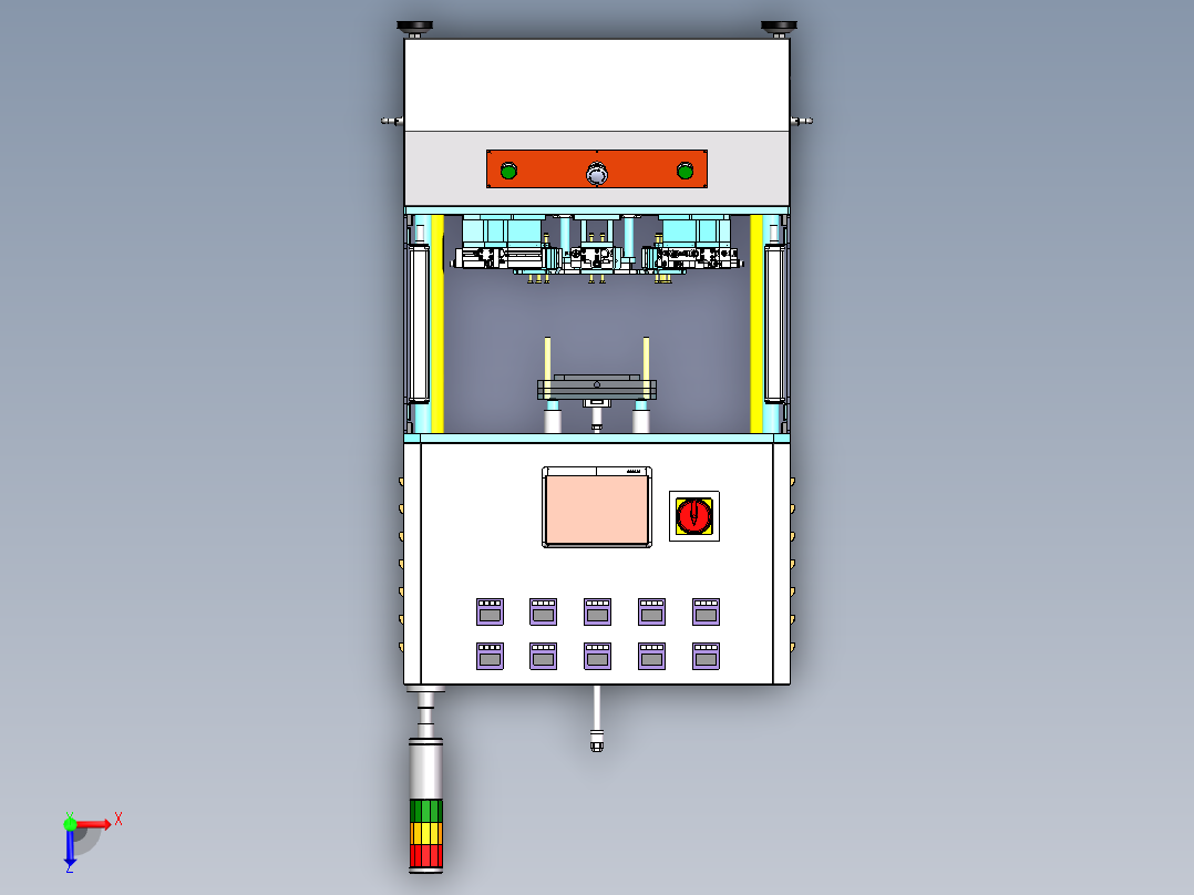 翻边设备sw18可编辑俯视图