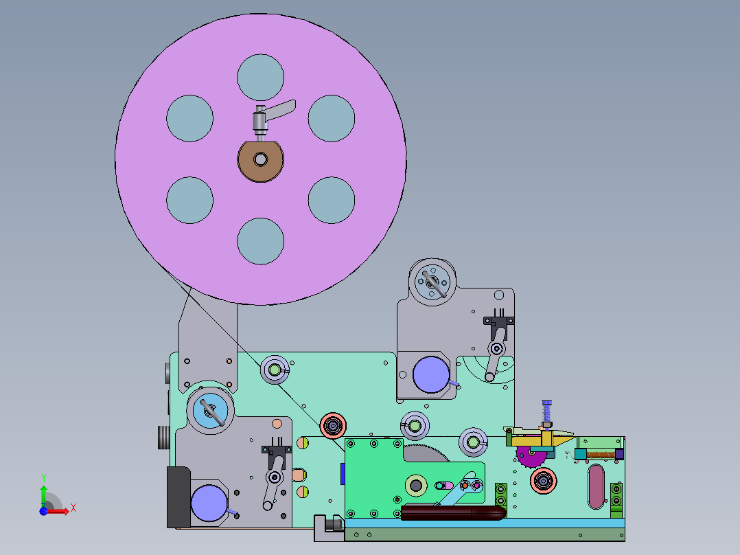 nsulator双feeder出标机sw20可编辑前视图