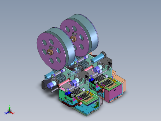 nsulator双feeder出标机sw20可编辑正等轴测缩略图
