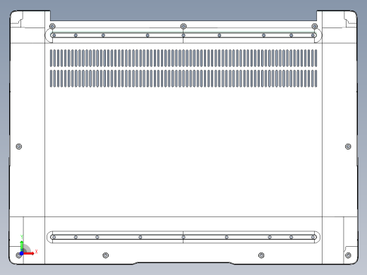 笔记本散热壳铣PL面+侧面编程程序模型前视缩略图