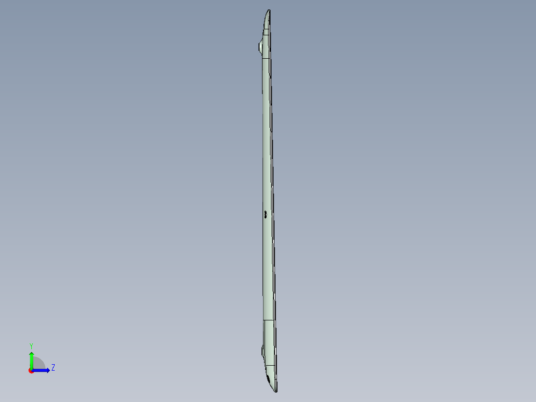笔记本散热壳铣PL面+侧面编程程序模型左视图