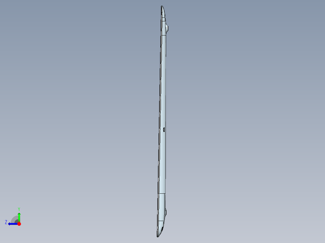 笔记本散热壳铣PL面+侧面编程程序模型右视图