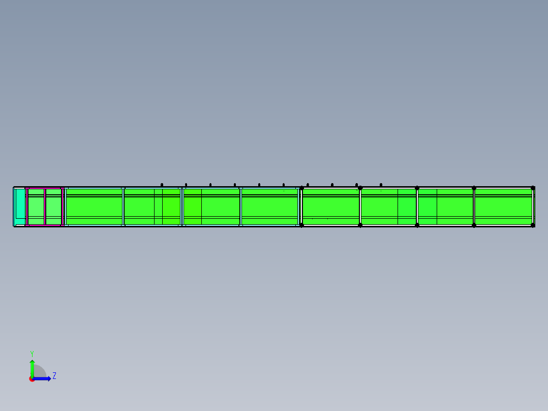 牛奶糖制作生产线左视图