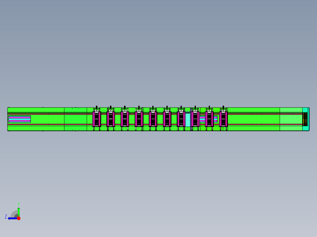 牛奶糖制作生产线右视图