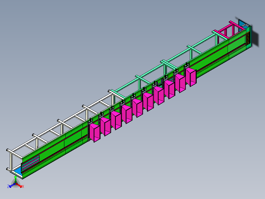 牛奶糖制作生产线正等轴测图