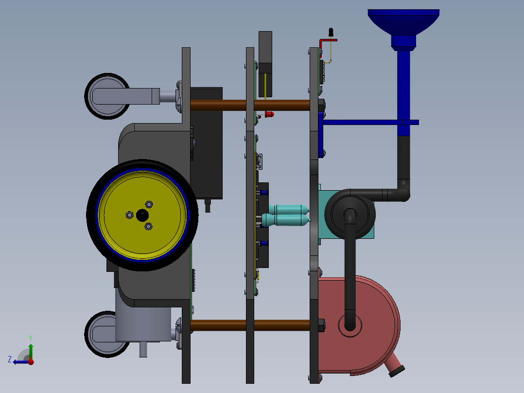 AGV小车、AGV(80)右视图
