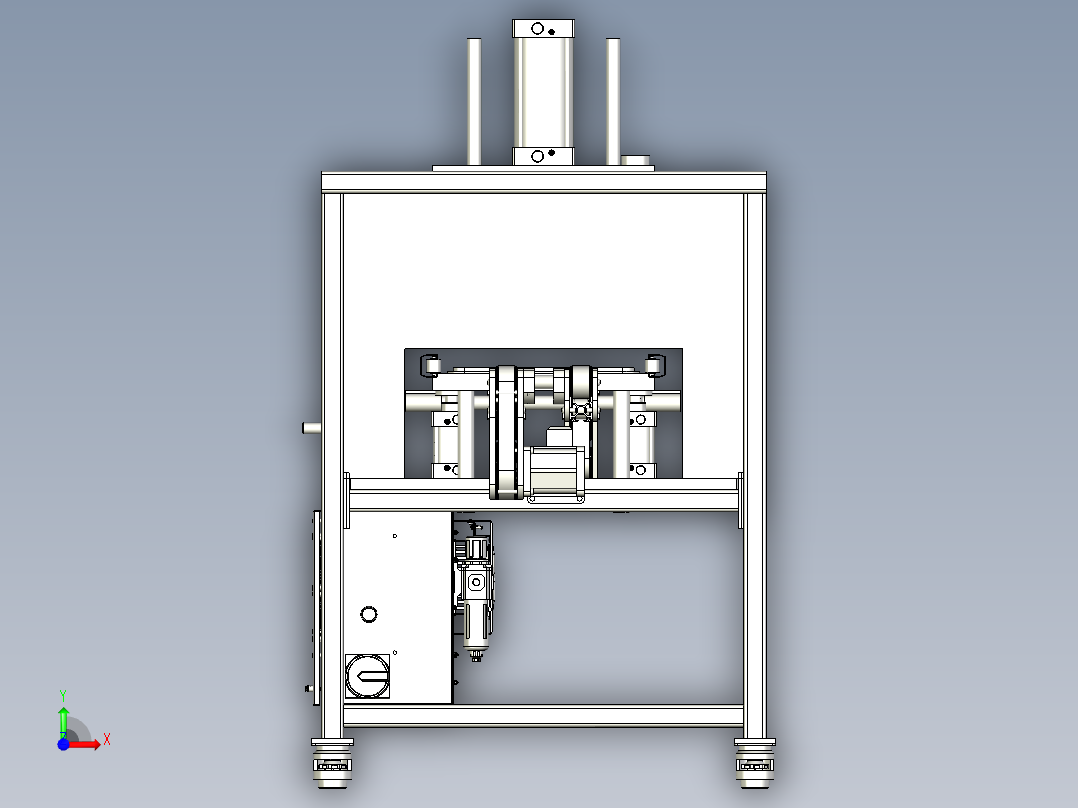 在线式压装机前视图