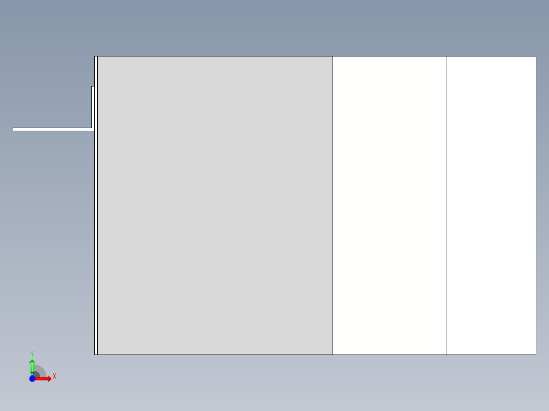 兄弟机床S500S700左立板前视图