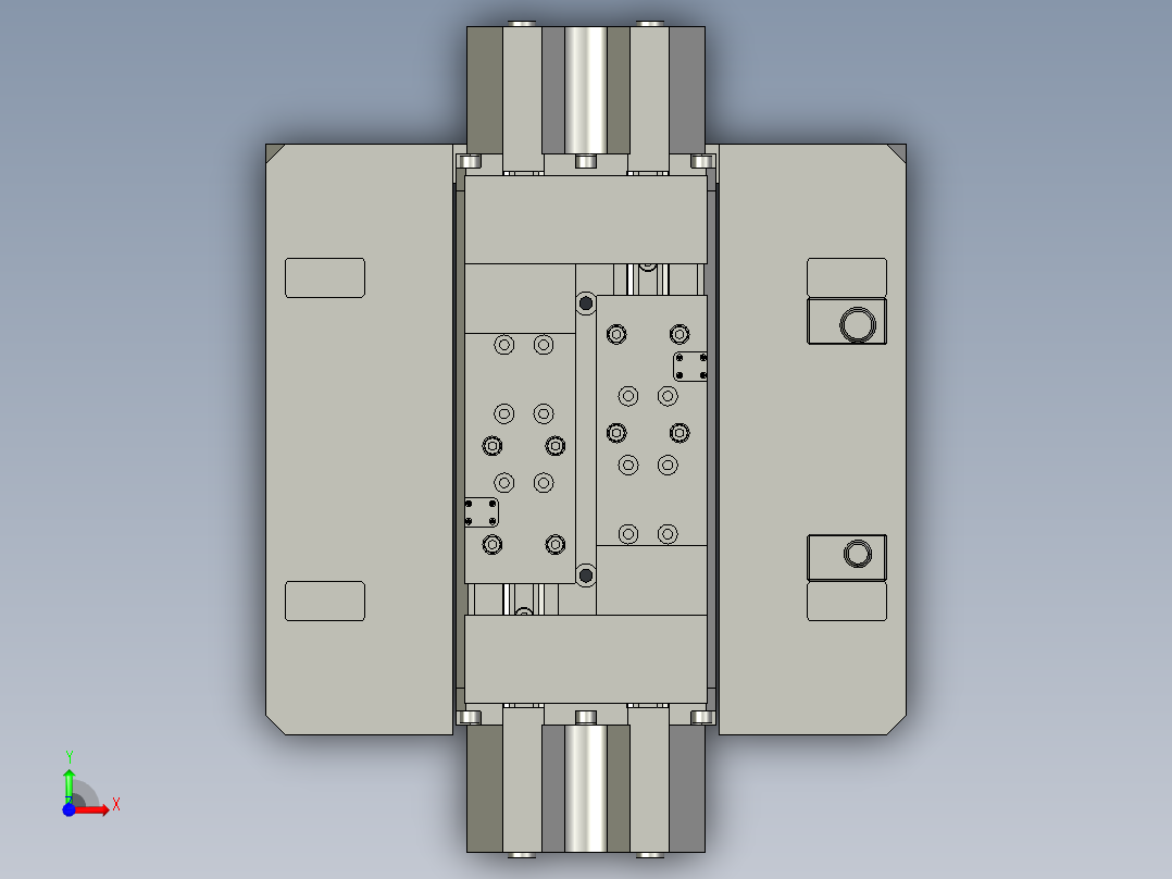 机器人夹具装配体B前视图