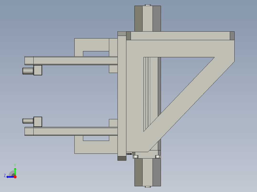 机器人夹具装配体B右视图