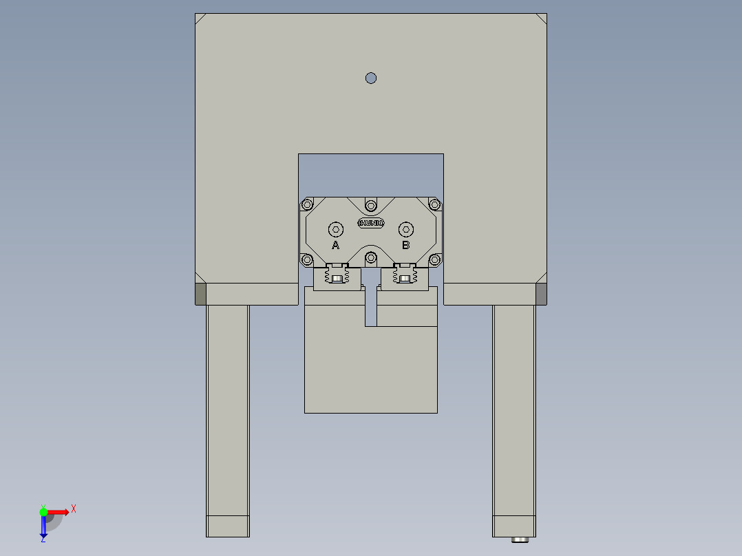 机器人夹具装配体B俯视图