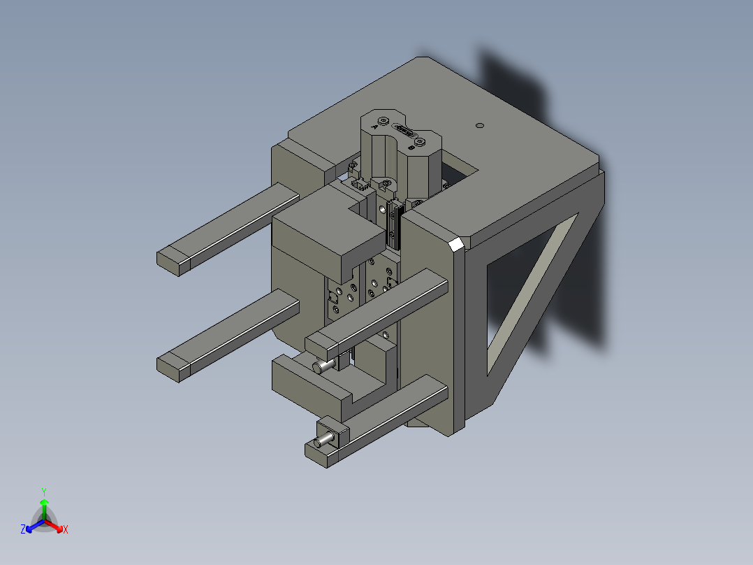 机器人夹具装配体B正等轴测图