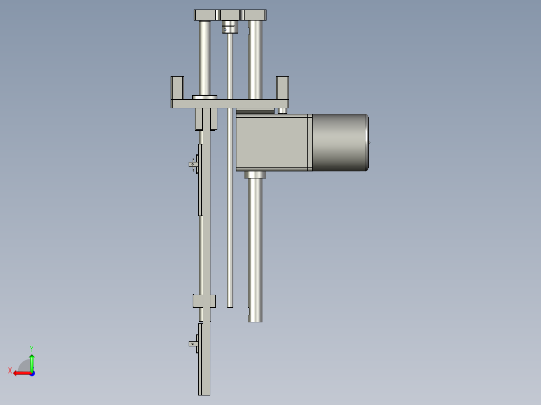 YSZ150B-06-02-00顶料组件后视图