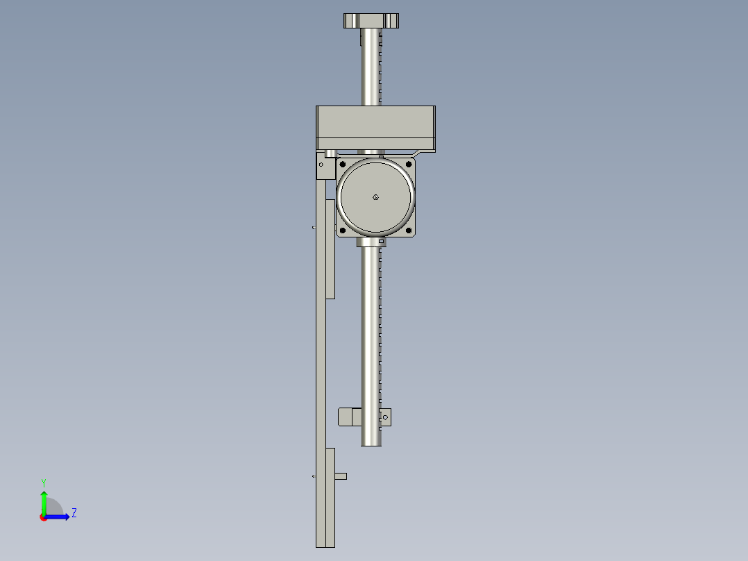 YSZ150B-06-02-00顶料组件左视图