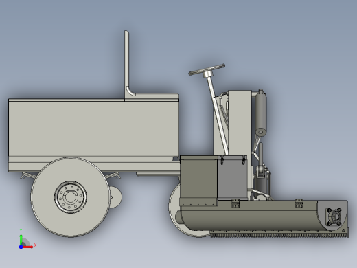 养牛自动撒料机牛场精料喂料车前视缩略图