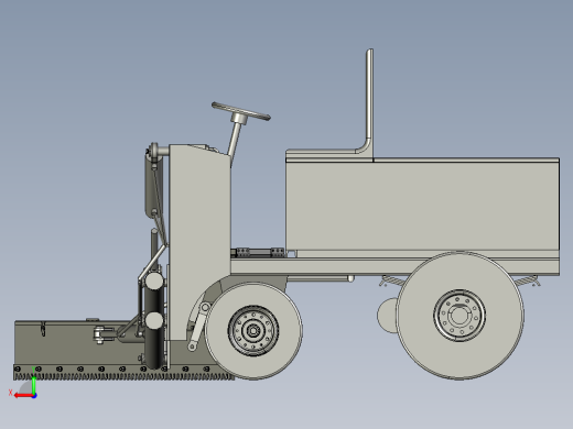 养牛自动撒料机牛场精料喂料车后视缩略图