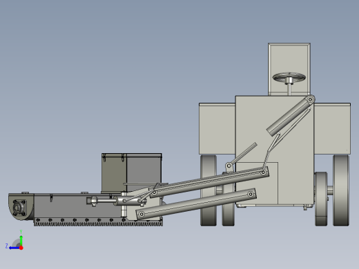 养牛自动撒料机牛场精料喂料车右视缩略图