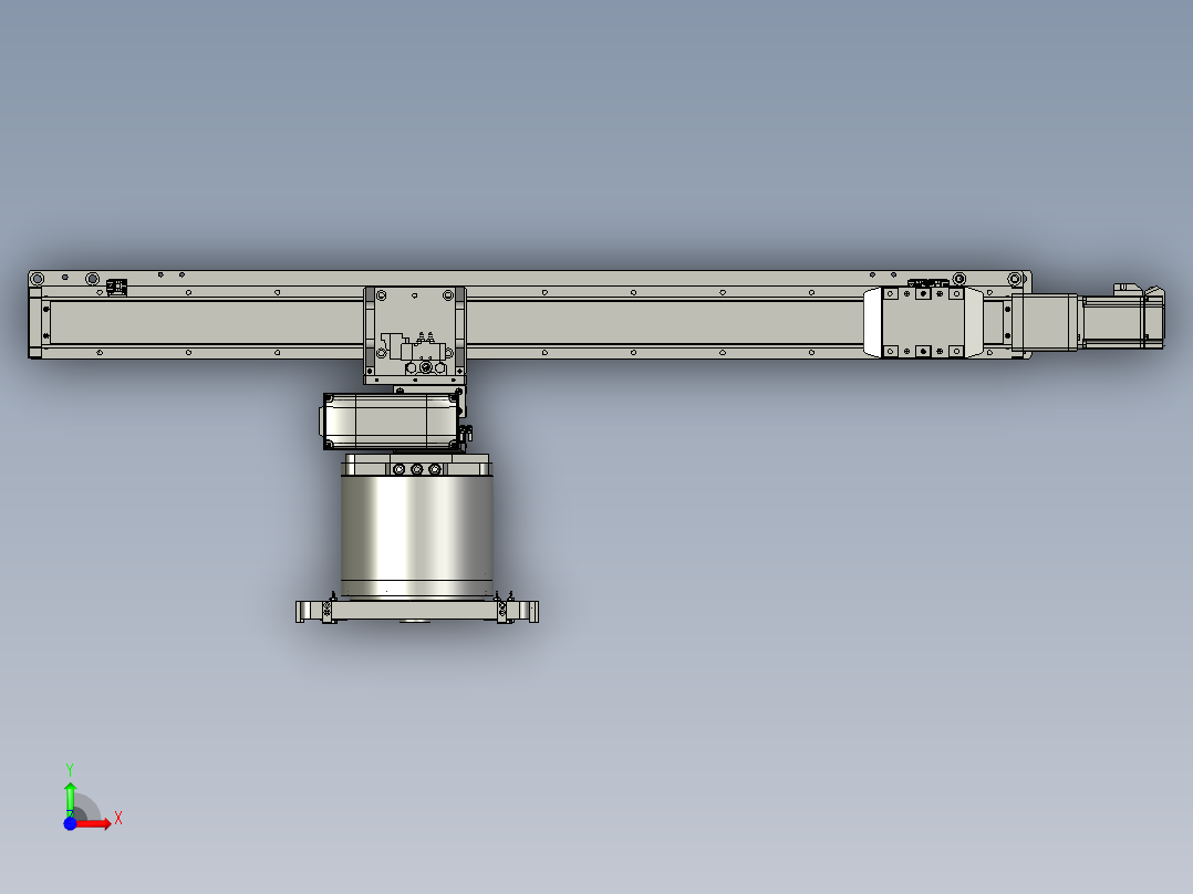 伺服方钢架子前视图