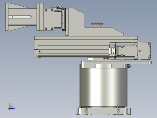 伺服方钢架子左视缩略图