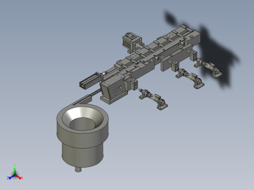 移料滑槽正等轴测缩略图