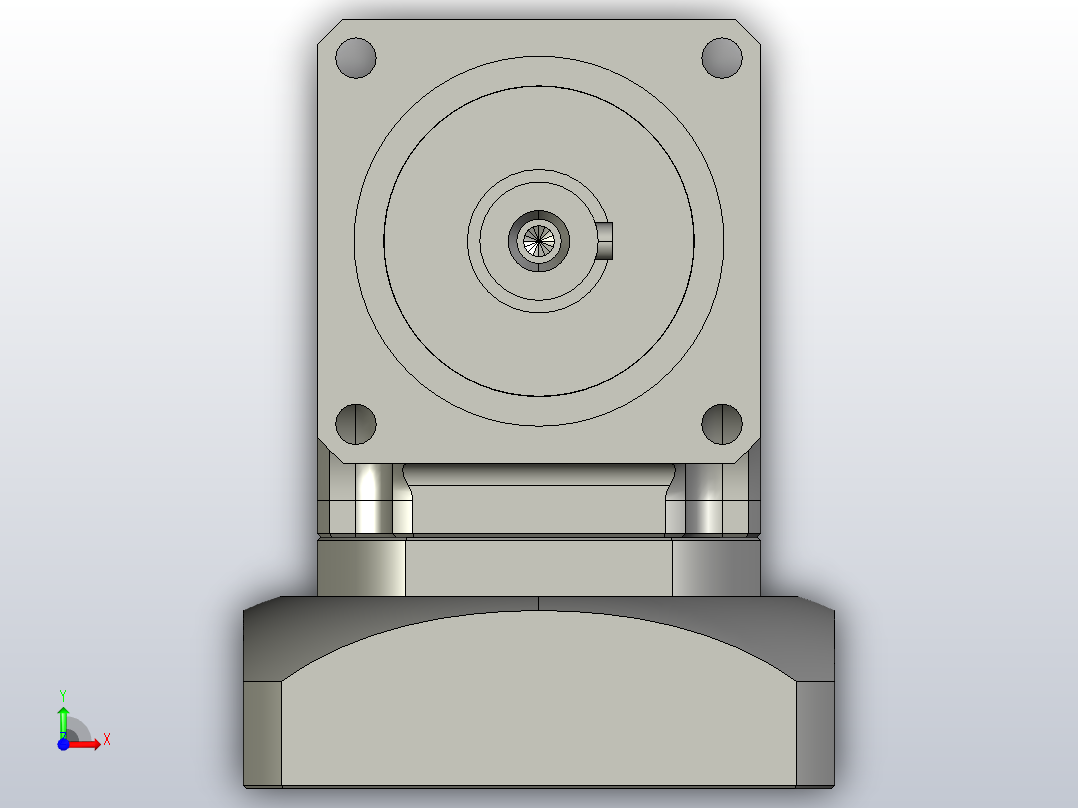 ZJGH060-L1 14-70-90-M5精密型ZJGH60转角行星减速机前视图