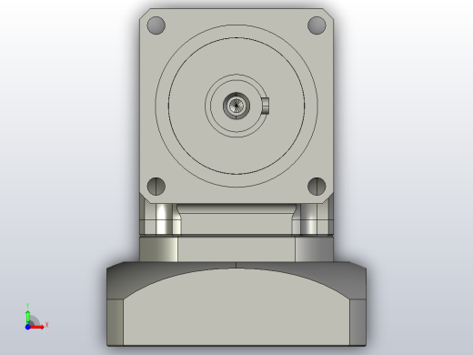ZJGH060-L1 14-70-90-M5精密型ZJGH60转角行星减速机前视缩略图