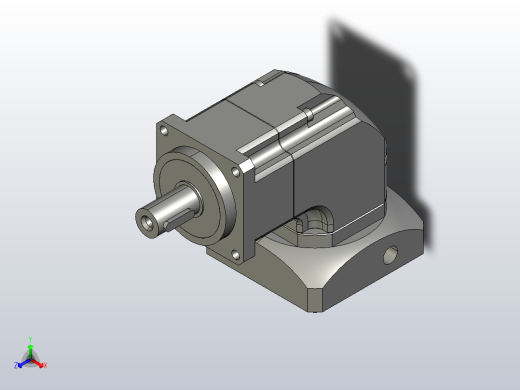 ZJGH060-L1 14-70-90-M5精密型ZJGH60转角行星减速机正等轴测缩略图