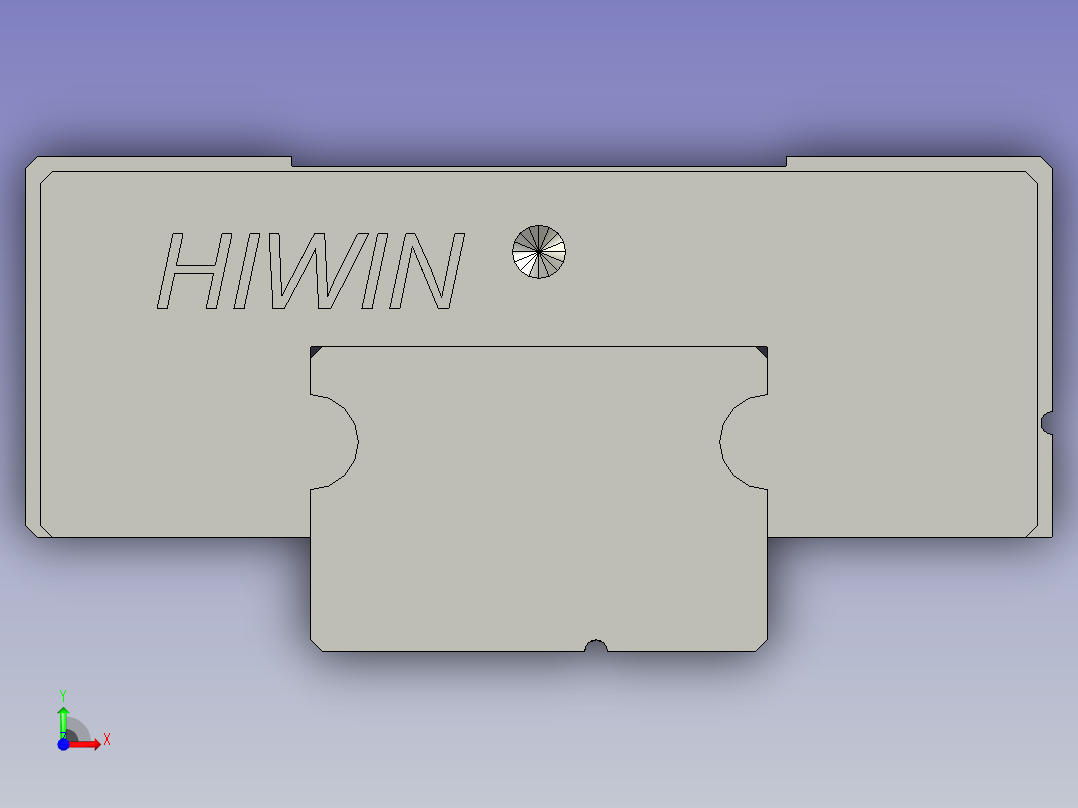 MGN12C2R295Z0H-HIWIN直线导轨组件前视图