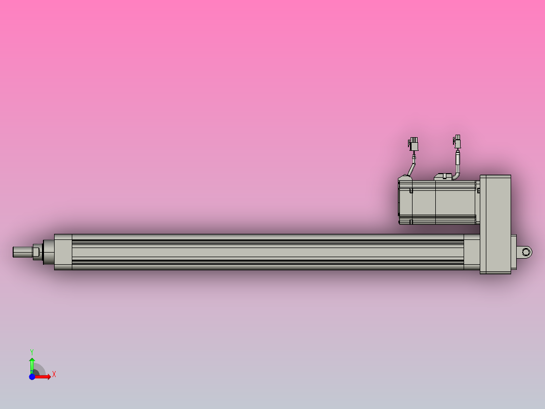轻载电动缸TPA-ESR50-1610C-L600-MR-CB-W-P40-C3前视图
