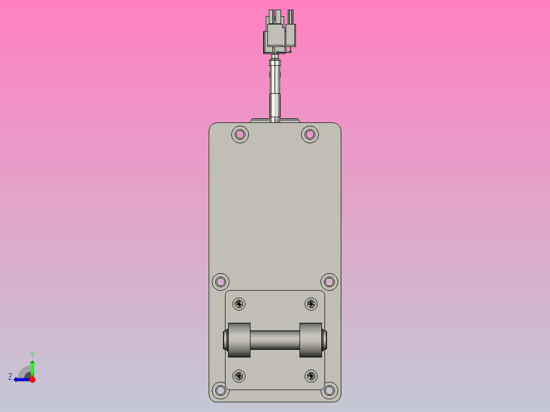 轻载电动缸TPA-ESR50-1610C-L600-MR-CB-W-P40-C3右视图