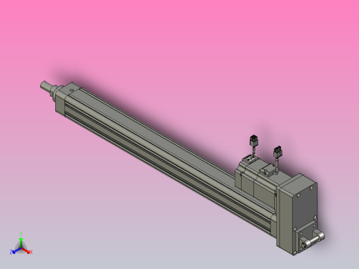 轻载电动缸TPA-ESR50-1610C-L600-MR-CB-W-P40-C3正等轴测缩略图