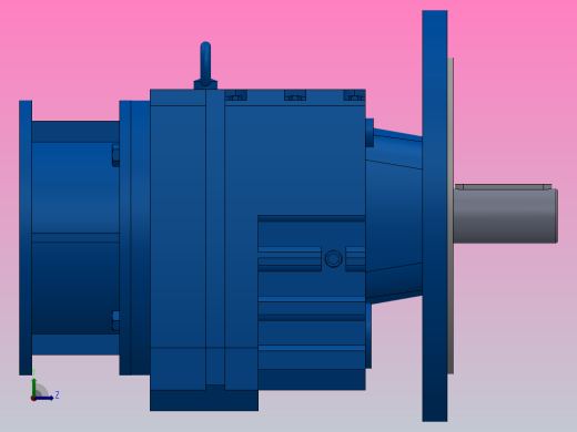RF77ZP斜齿轮减速机RF77-10.88-M1-P90-Φ300左视缩略图