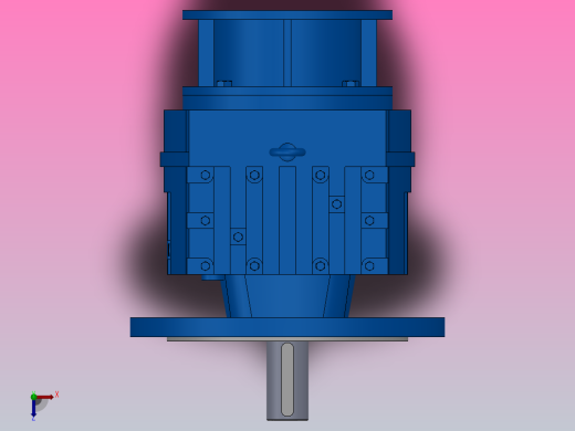 RF77ZP斜齿轮减速机RF77-10.88-M1-P90-Φ300俯视缩略图