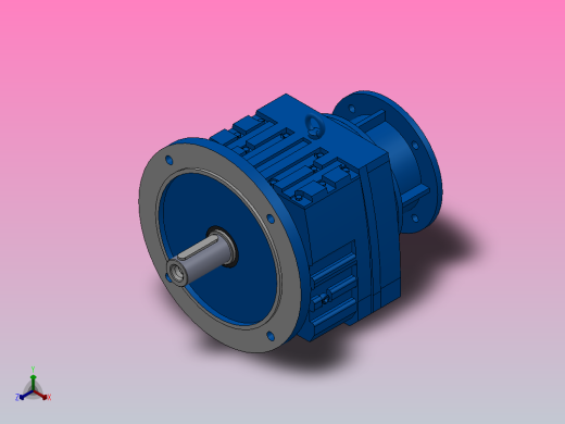RF77ZP斜齿轮减速机RF77-10.88-M1-P90-Φ300正等轴测缩略图