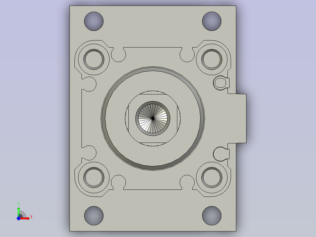 MKG32-30RZ-M9P旋转夹紧气缸前视图