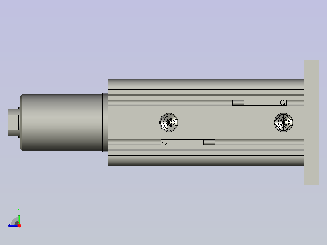 MKG32-30RZ-M9P旋转夹紧气缸右视图